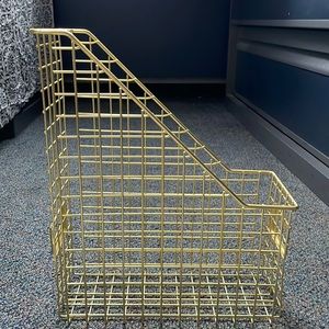 This is a gold wire magazine file from Target.